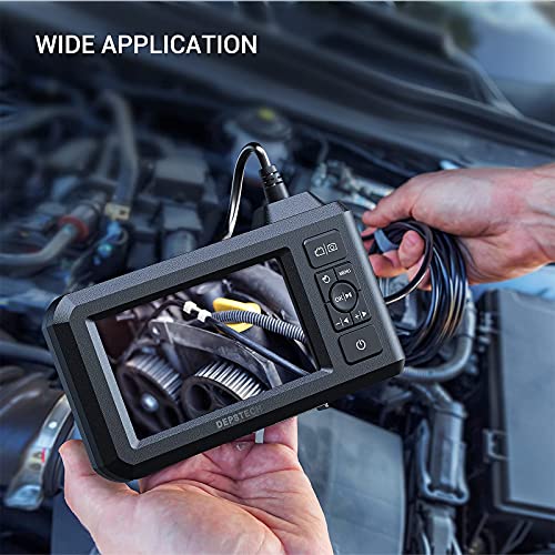 DEPSTECH Dual Lens Industrial Endoscope 1080P Inspection Camera with 4.3" LCD Screen D9013