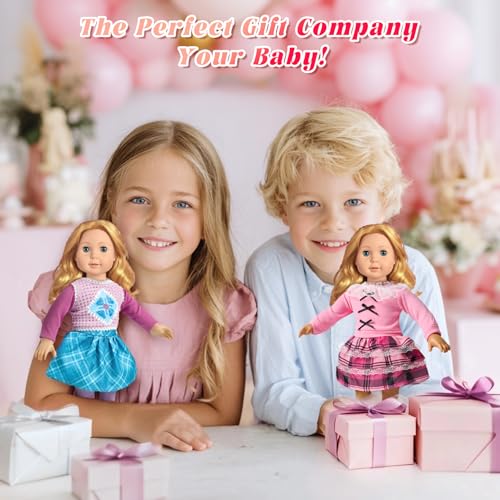 American 18 Inch Doll Clothes and Accessories 9 Sets Princess Fashion Bundle N34858