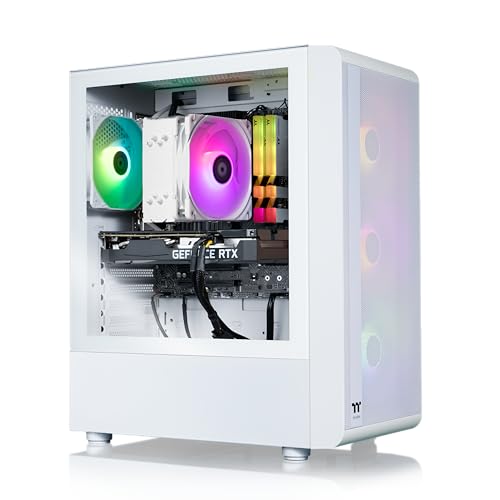 Thermaltake LCGS Quartz R66 Gaming Desktop, AMD Ryzen 5 5600, RX 6600, 1TB NVMe, Windows 11 K558