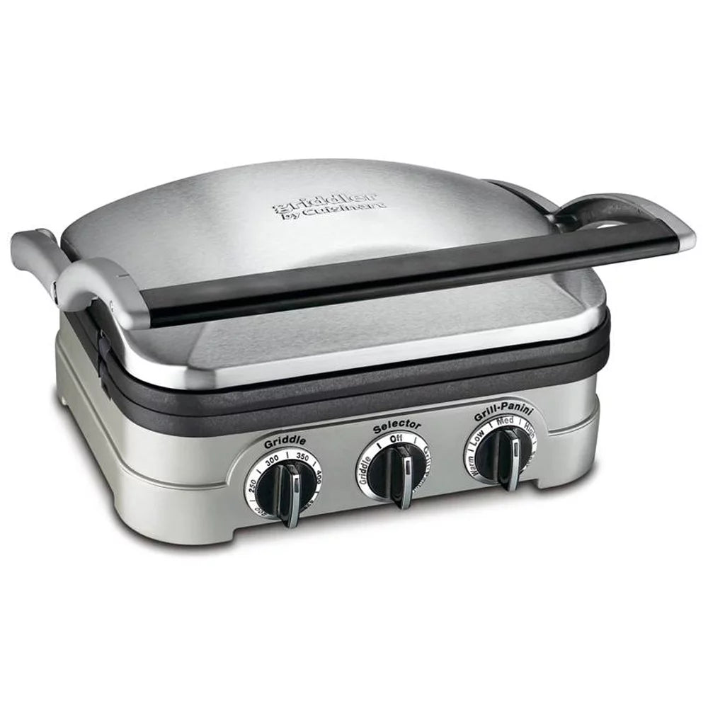 Cuisinart Multifunctional Griddle, Grill and Panini Press with Deco Gear Spice Mill D1919