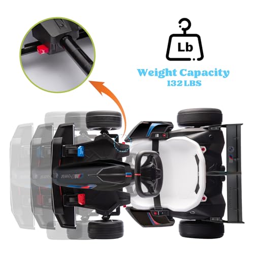Licensed BMW 36V Electric Drift Go Kart for Kids, 7.5 MPH, White M530400