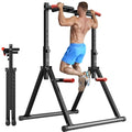 Power Tower Pull Up Dip Station Foldable, Pull Up Bar Station Adjustable, Multi-Function Home Gym, Strength Training Fitness Equipment, Triangular Design, for Home Outdoor