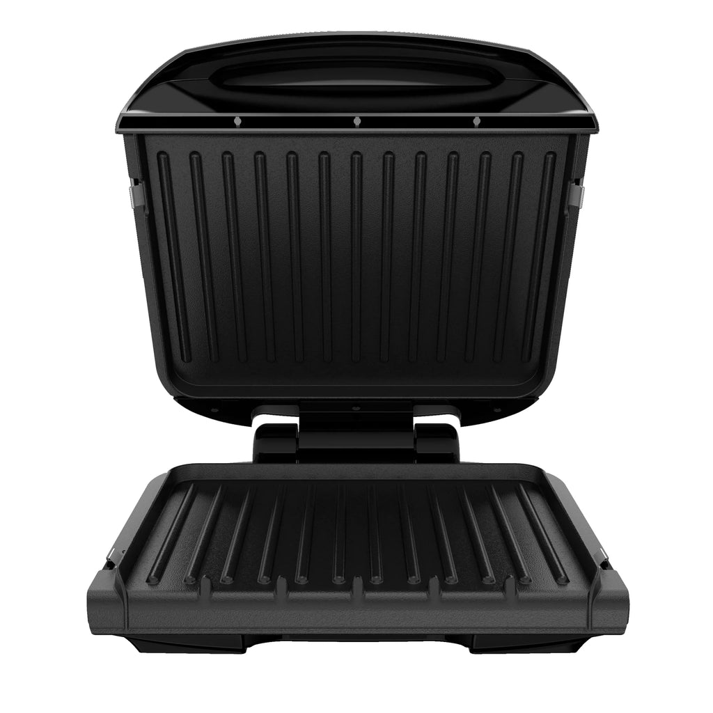 George Foreman 4-Serving Removable Plate Electric Grill and Panini Press, Black I517815