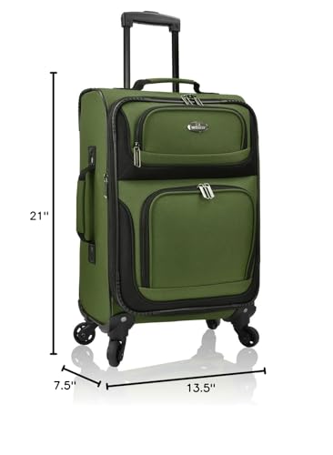U.S. Traveler Rio Expandable Carry-on Luggage, Orange R95197