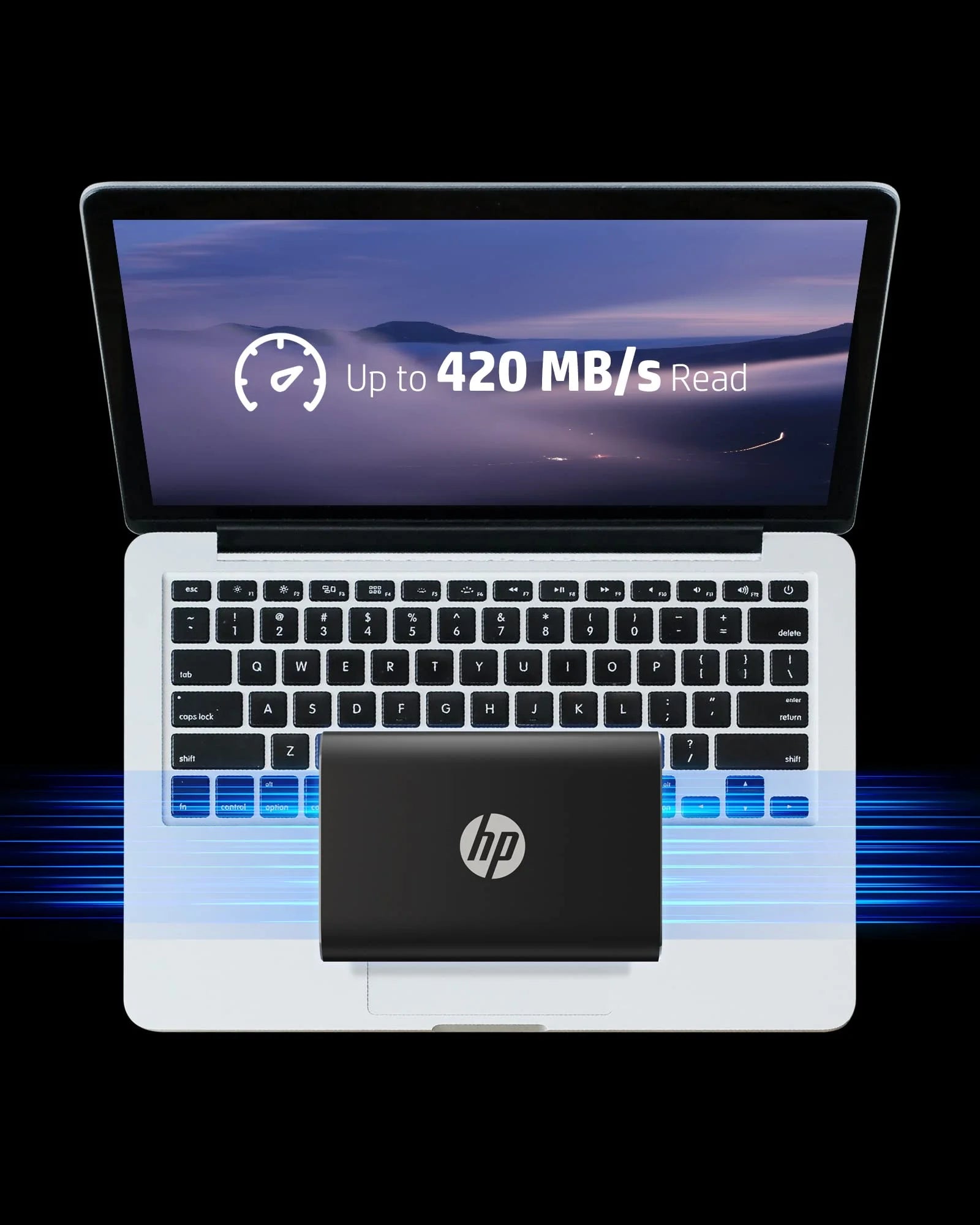 HP P500 Portable SSD 1TB USB 3.2 Gen 1 Type C Black Y29642