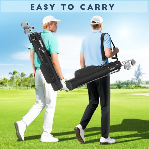 Findway Golf Stand Bag Lightweight Carry Bag with Ball Holder and Pockets H5623