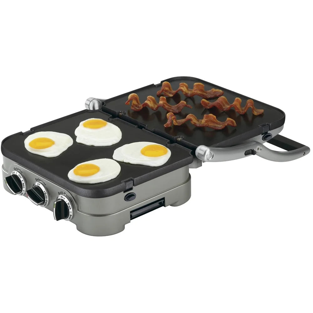 Cuisinart Multifunctional Griddle, Grill and Panini Press with Deco Gear Spice Mill D1919