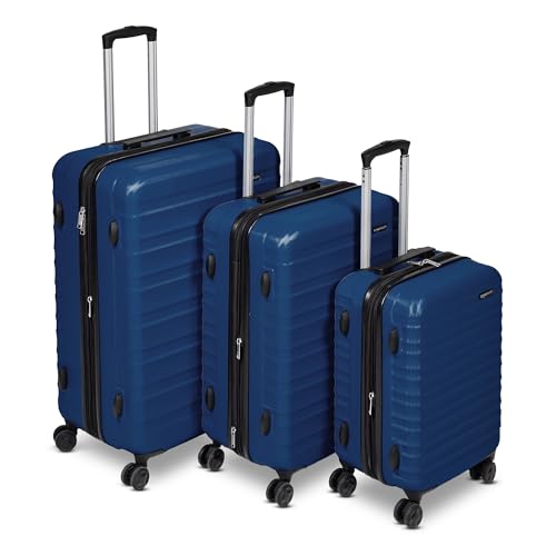 Amazon Basics 21" Hardside Carry-On Luggage with Wheels, Expandable, Black L489