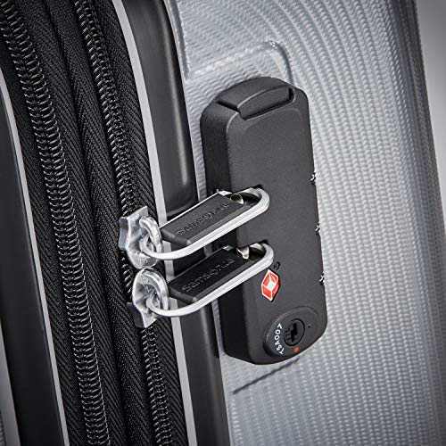 Samsonite Winfield 3 DLX Hardside Expandable Luggage, Silver, Carry-On 20-Inch F64293