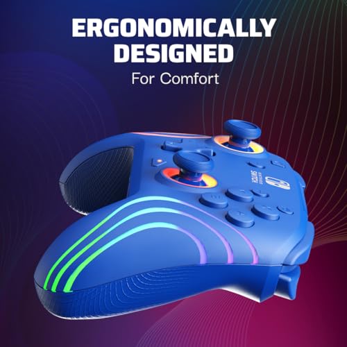 PDP Afterglow Wave Wireless RGB Gaming Controller for Nintendo Switch, Black I1528
