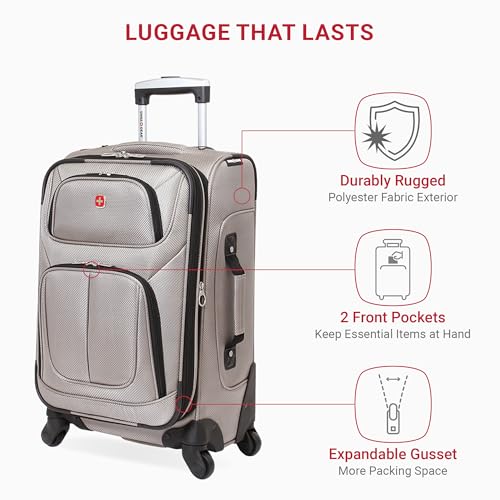 SwissGear Sion Softside Expandable Roller Luggage 3 Piece Set N784870
