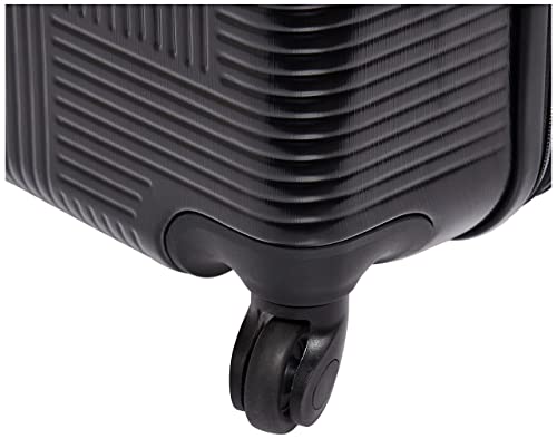 American Tourister Stratum XLT Expandable Hardside Luggage with Spinner Wheels, Jet Black, Carry-On 21-Inch E7418