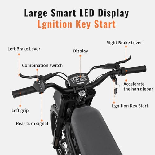 GT73 PRO Electric Dirt Bike for Adults, 60V 3000W, 85 Miles Range S333