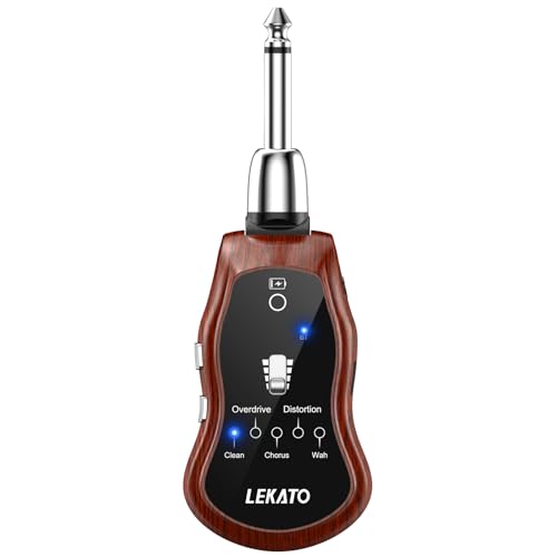 LEKATO Guitar Headphone Amp for Electric Guitar & Bass, Rechargeable with 5 Effects E363