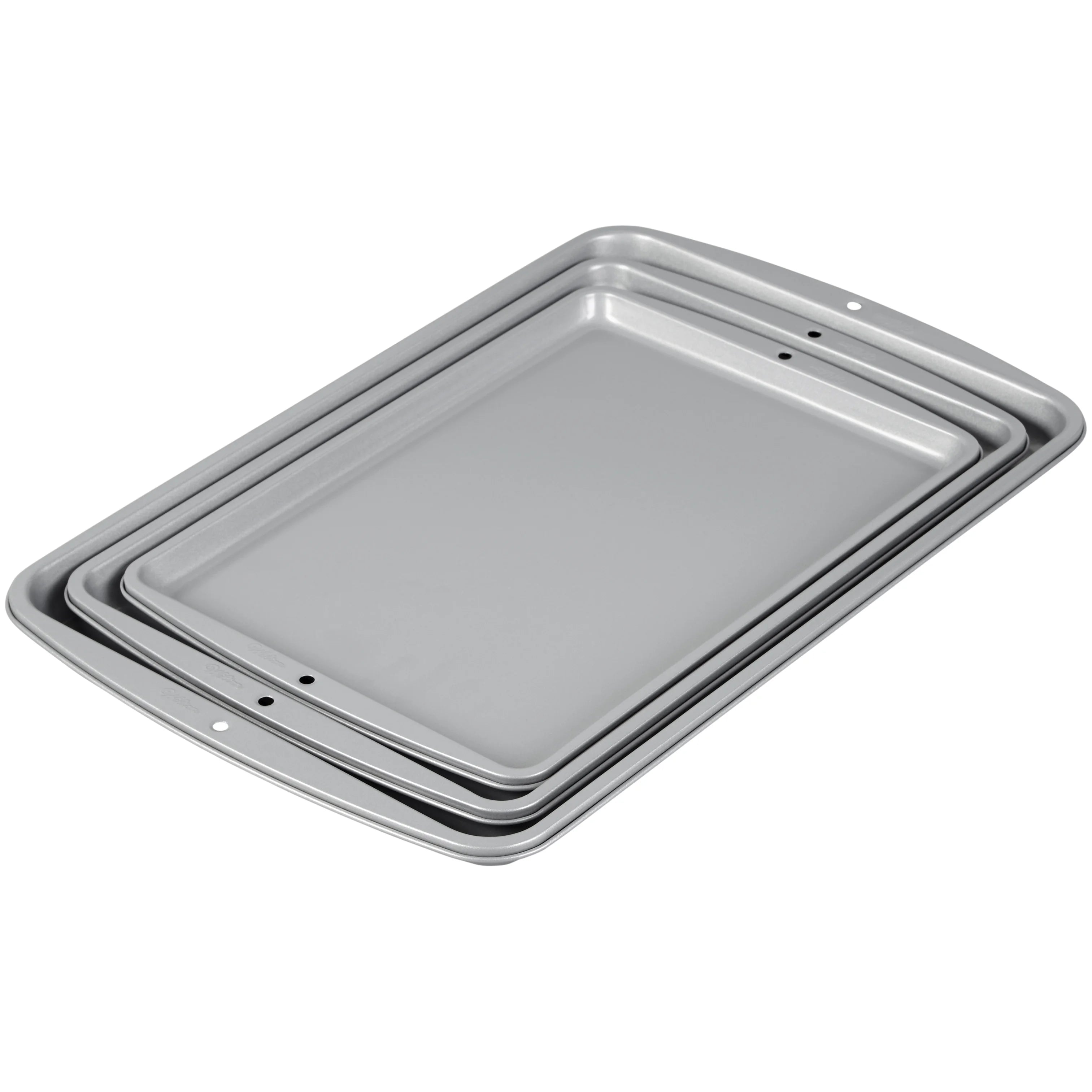 Wilton Recipe Right Non-Stick Cookie Sheet Set, 3-Piece B5277