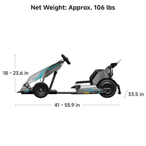 Segway Ninebot Gokart Pro and Gokart Pro 2 Electric Go Kart, Ages 14+, 15.5 Miles N55927