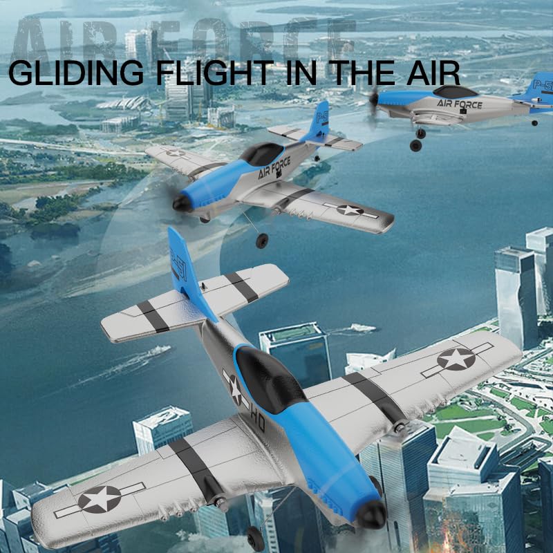 RC Airplane 3 Channel Ready to Fly with 6-Axis Gyro for Kids Beginners V2168