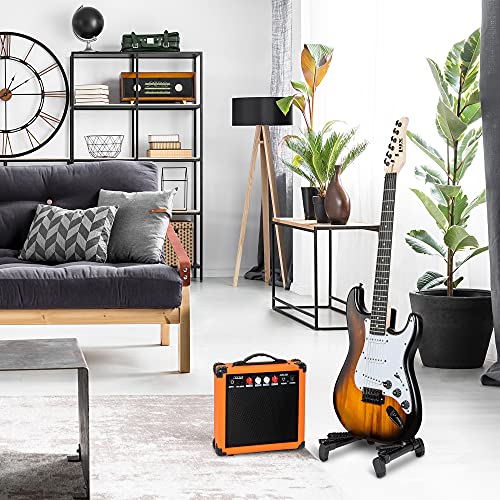 LyxPro Electric Guitar 39" Beginner Starter Kit with 20W Amp, Black B69338
