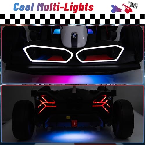 BMW Licensed 24V 9AH Electric Drift Kart for Kids, 7.5 MPH, Grey F94684