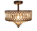 River of Goods Bejeweled 2-Light Semi-Flush Mount Ceiling Light