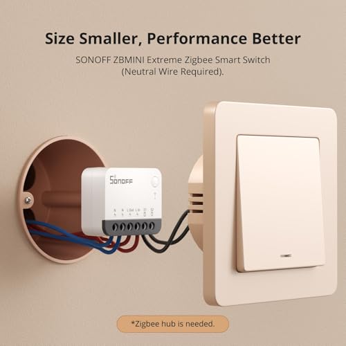 SONOFF ZigBee Smart Light Switch ZBMINIR2 2-Pack, Voice Control with Alexa & Google Home R252
