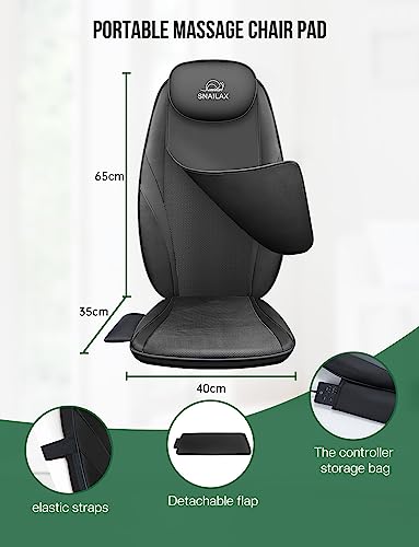 Snailax Shiatsu Massage Cushion with Heat for Home Office I743