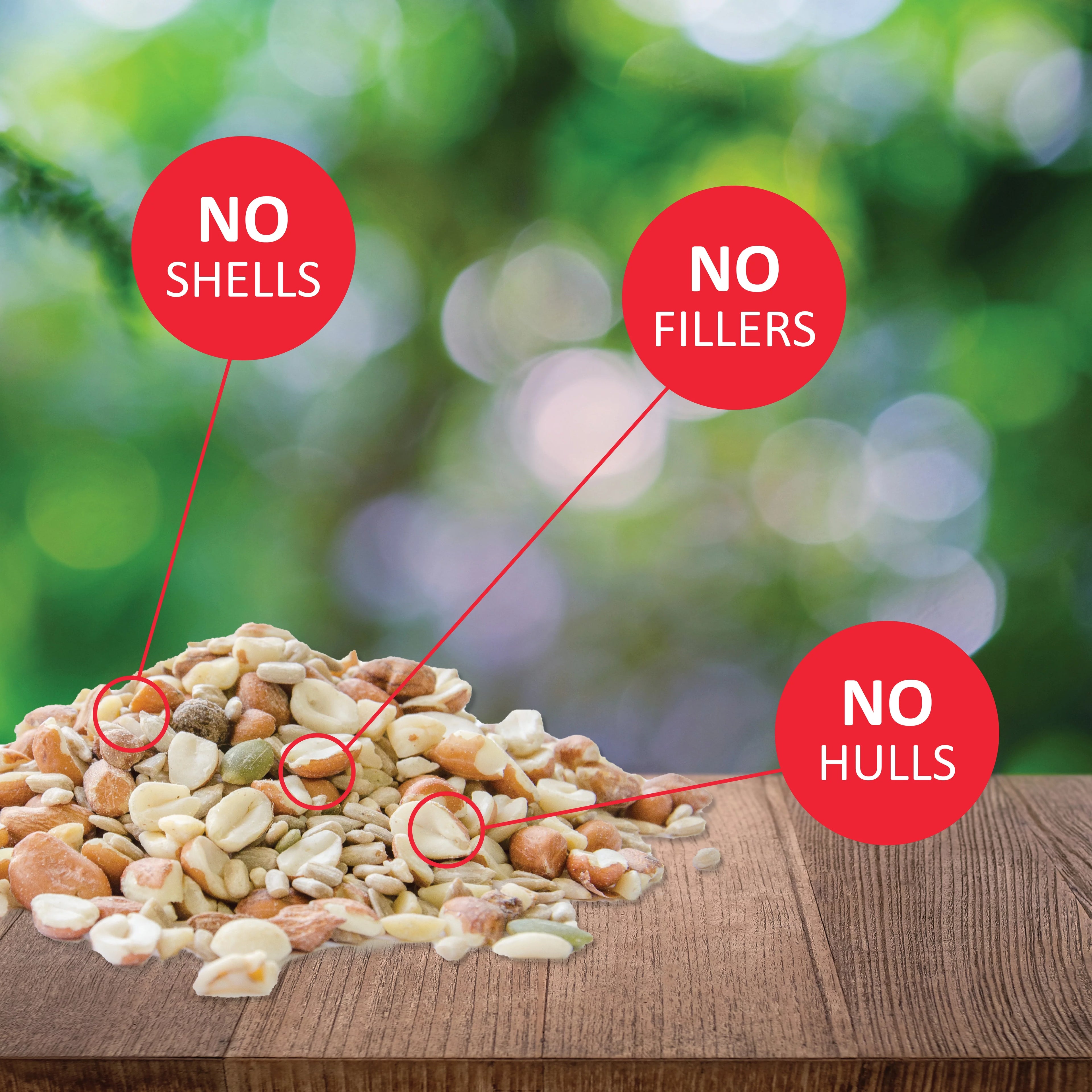 Lyric Delite Wild Bird Seed, No Waste Shell-Free Nuts & Seeds, 20 lb. Bag Q803048