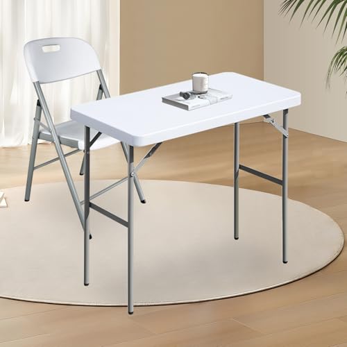 3ft Rectangular Plastic Folding Table for Indoor Outdoor Use A448
