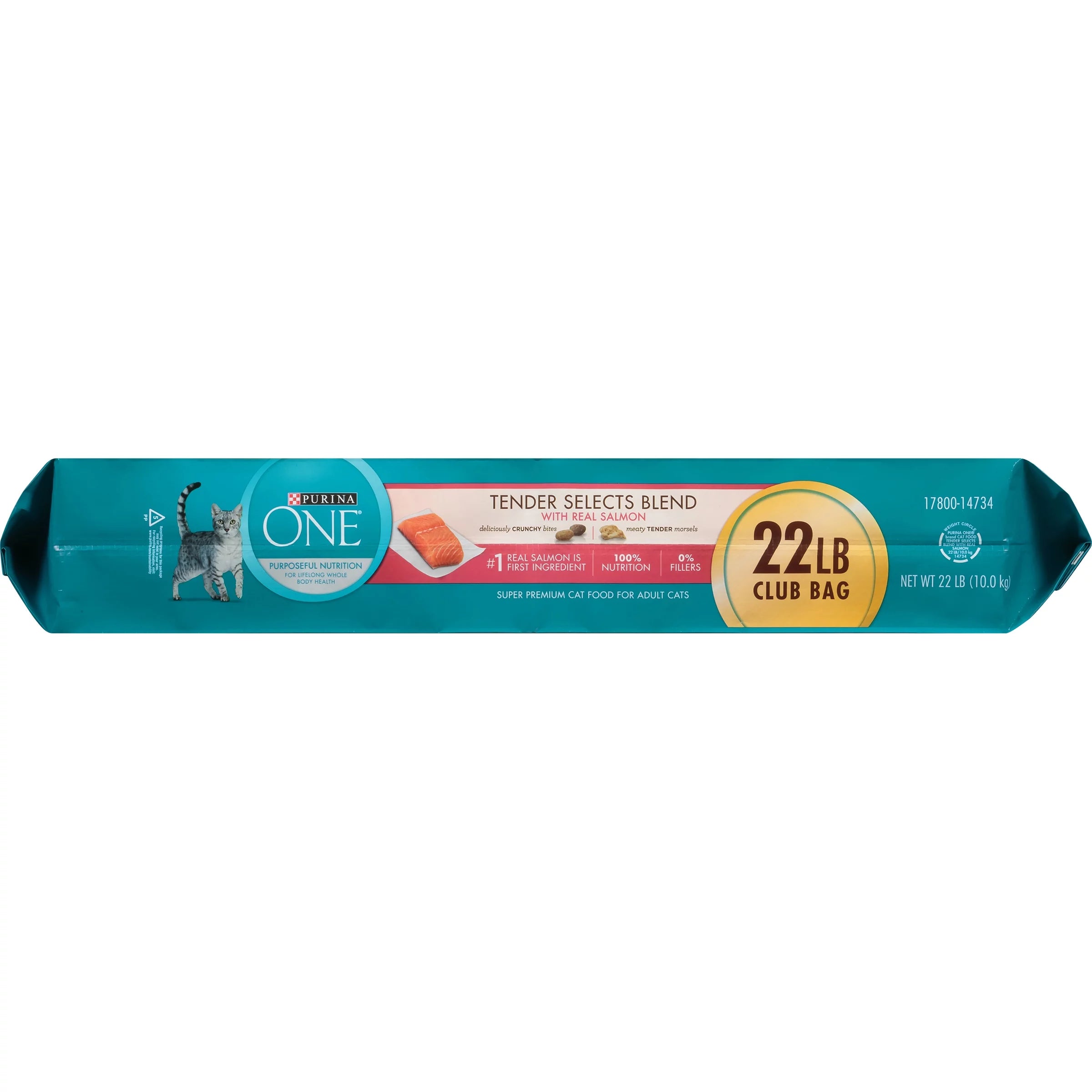 Purina ONE Tender Selects Blend with Real Salmon Cat Food, 22 lb. Bag H959