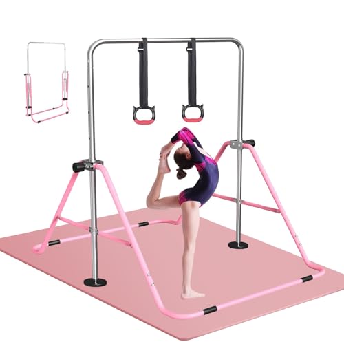 FBSPORT Gymnastics Bar for Kids, Adjustable Height, Folding W6973