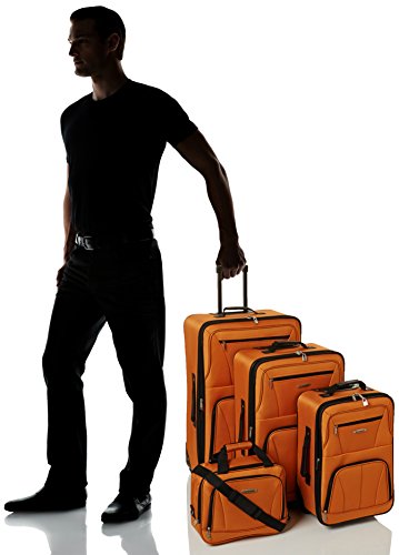 Rockland Journey Softside Upright Luggage Set, Expandable, 4-Piece K56322