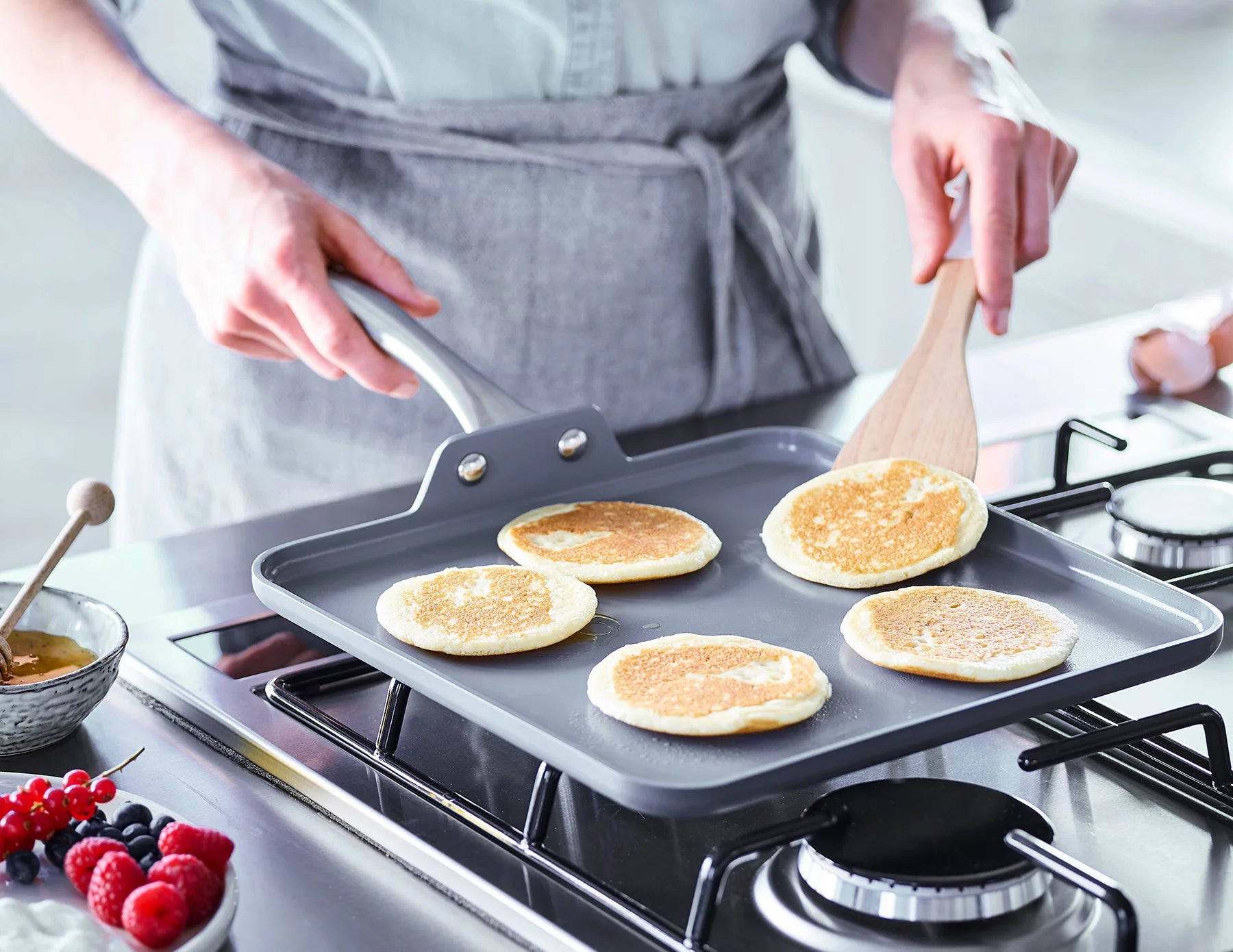 GreenPan Lima 11" Ceramic Non-Stick Square Griddle F311