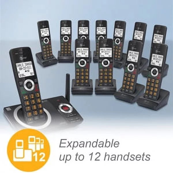 AT&T 2-Handset Expandable Cordless Phone with Answering System, CL82219 Y967421