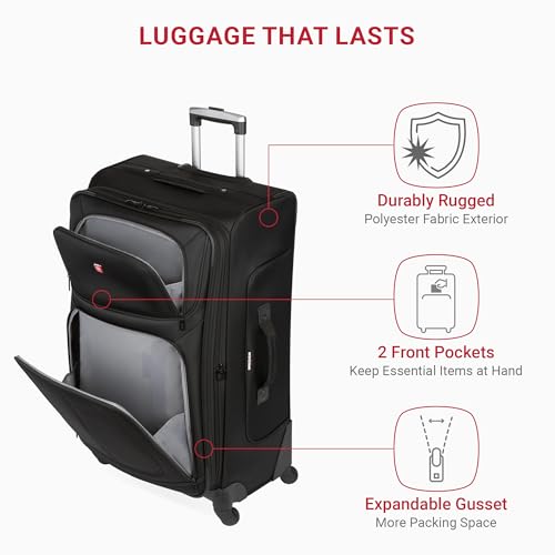 SwissGear Sion Softside Expandable Roller Luggage 3 Piece Set N784870