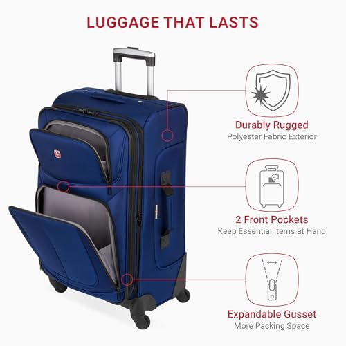 SwissGear Sion Softside Expandable Roller Luggage 3 Piece Set N784870