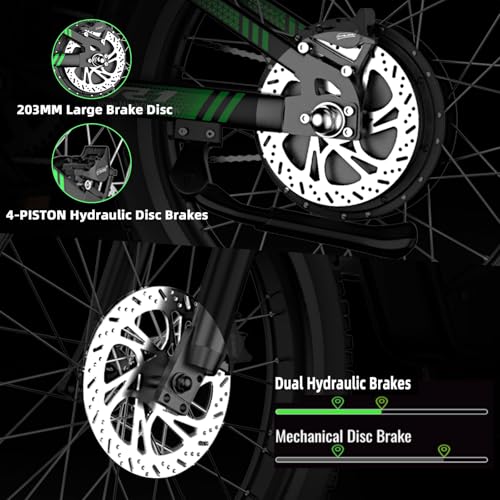 50MPH Electric Dirt Bike for Adults, 4000W, 60V25Ah, Full Suspension H888527