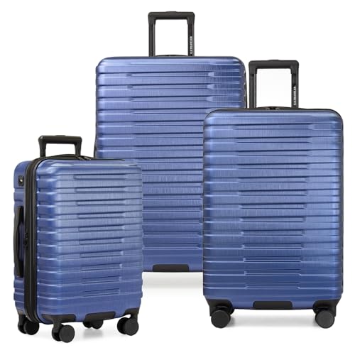 U.S. Traveler Boren Polycarbonate Hardside Carry-on Suitcase with 8 Spinner Wheels, Teal, 22-Inch S2578