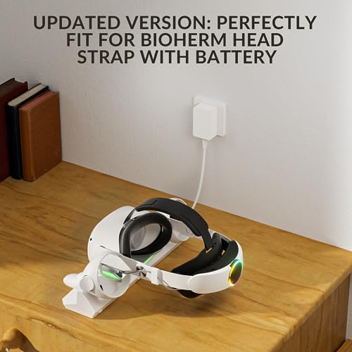 Bioherm Magnetic Charging Dock for Meta Quest 2 VR Headset & Controllers W959