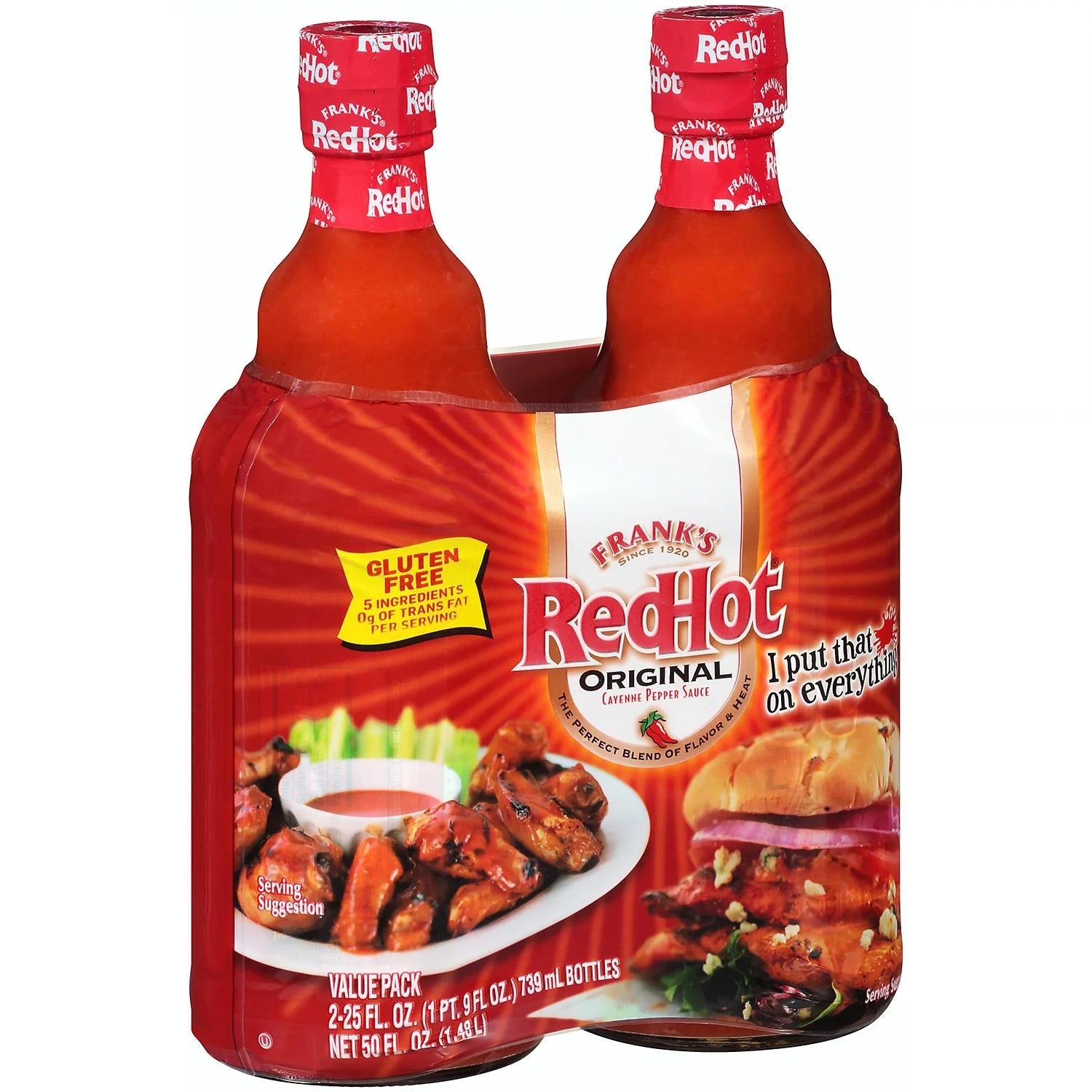 Frank's RedHot Original Cayenne Pepper Sauce, 25 oz, 2 pk C26493