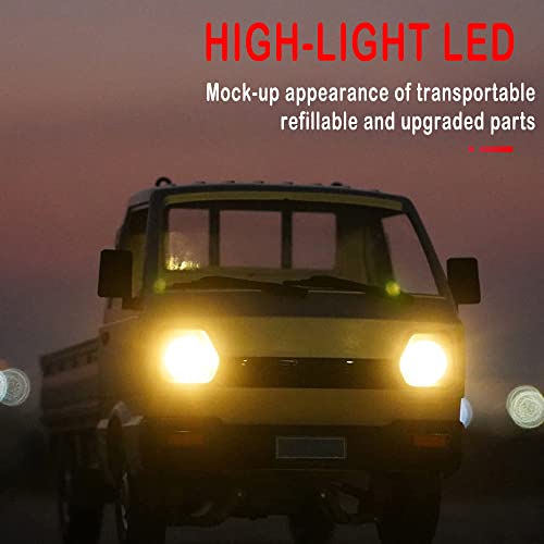 YIKESHU WPL D12 RC Car 1/10 2.4Ghz Off Road Drift Pickup Truck Crawler RTR L2598