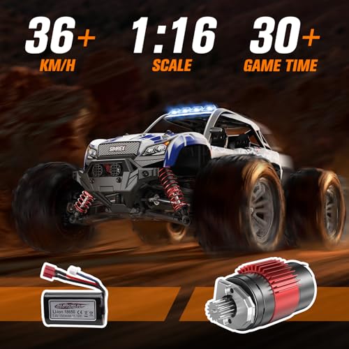 1/16 Scale 4WD RC Monster Truck, 36 KPH High-Speed, 2.4 GHz Remote Control E9489