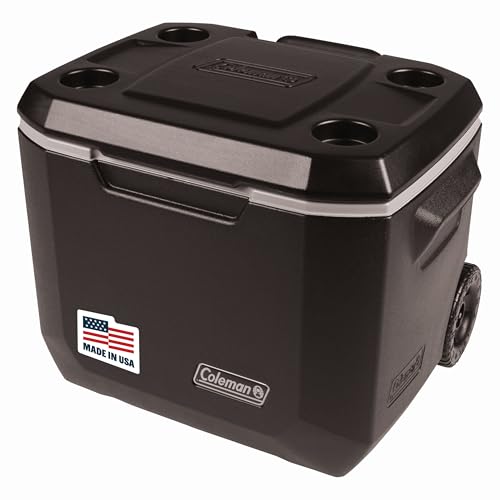 Coleman Xtreme 50qt Rolling Cooler with Wheels Y76762