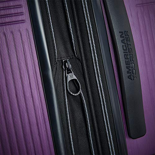 American Tourister Stratum XLT Expandable Hardside Luggage with Spinner Wheels, Jet Black, Carry-On 21-Inch E7418
