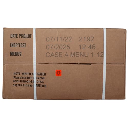 MRE Meals Ready to Eat A & B Case Bundle 2 x 12 Packs Emergency Survival Food L652