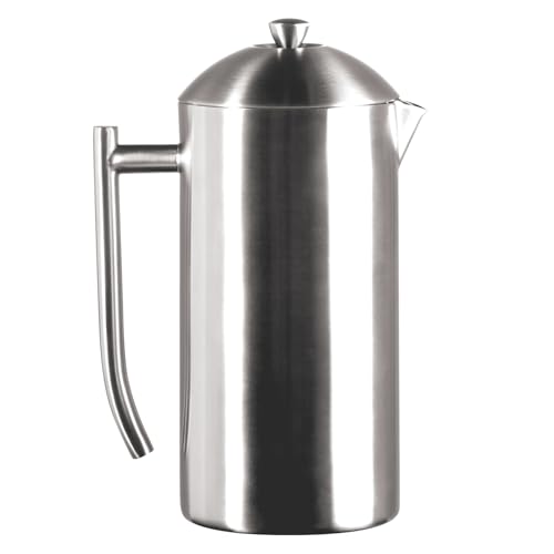 Frieling Double-Walled Stainless-Steel French Press Coffee Maker, 17 oz D60799