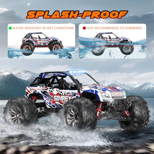 1/16 Scale 4WD RC Monster Truck, 36 KPH High-Speed, 2.4 GHz Remote Control E9489