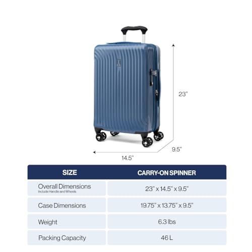 Travelpro Maxlite Air Hardside Expandable Carry-On Luggage, 21-Inch, Shadow Grey B385