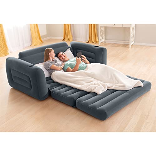 Intex Inflatable Pull-Out Sofa with Cupholder and 2-in-1 Valve F3763