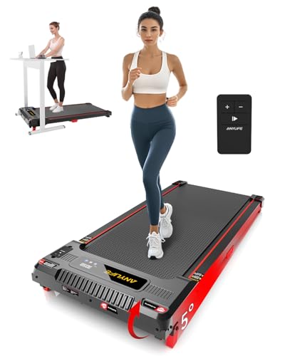 Anylife Walking Pad Treadmill, 2.5HP Portable Under Desk Treadmill with LED Display T5091