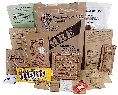 Ammo Can Man Military MREs 2024 Inspection Random Menu Complete Nutritional Meals Made in USA Y7547